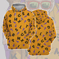 Dragon Ball Master Roshi Orange Hawaiian Costume Cosplay Hoodie