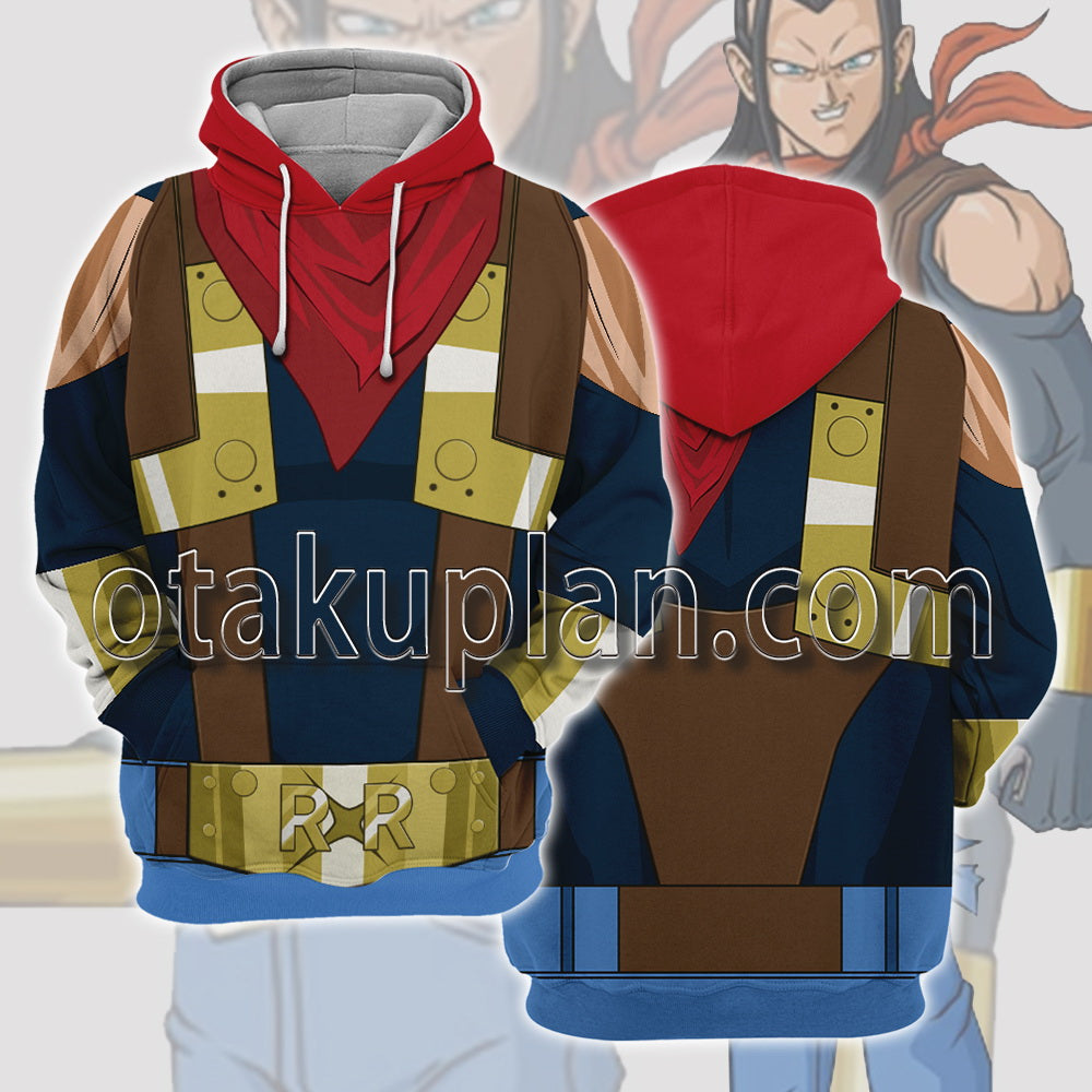 Dragon Ball Super Android 17 Cosplay Hoodie