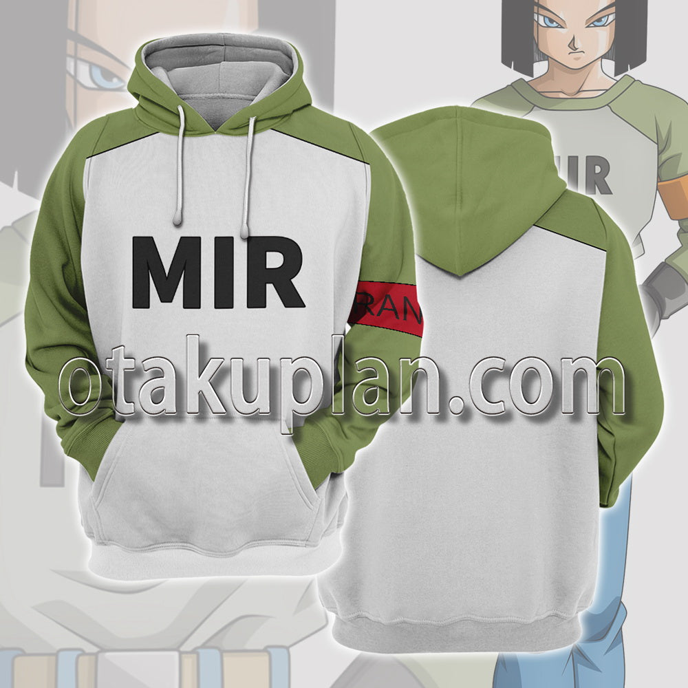Dragon Dall Android 17 Mir Cosplay Hoodie