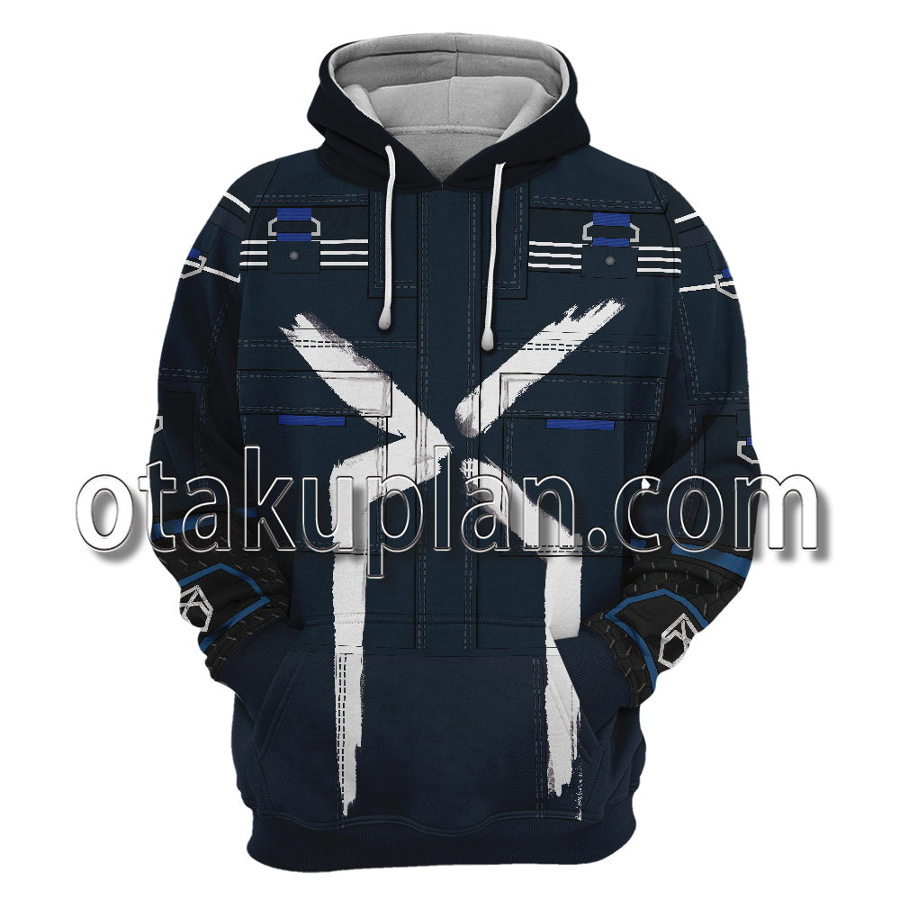 Dying Light 2 Stay Human Aiden Navy Blue Cosplay Hoodie