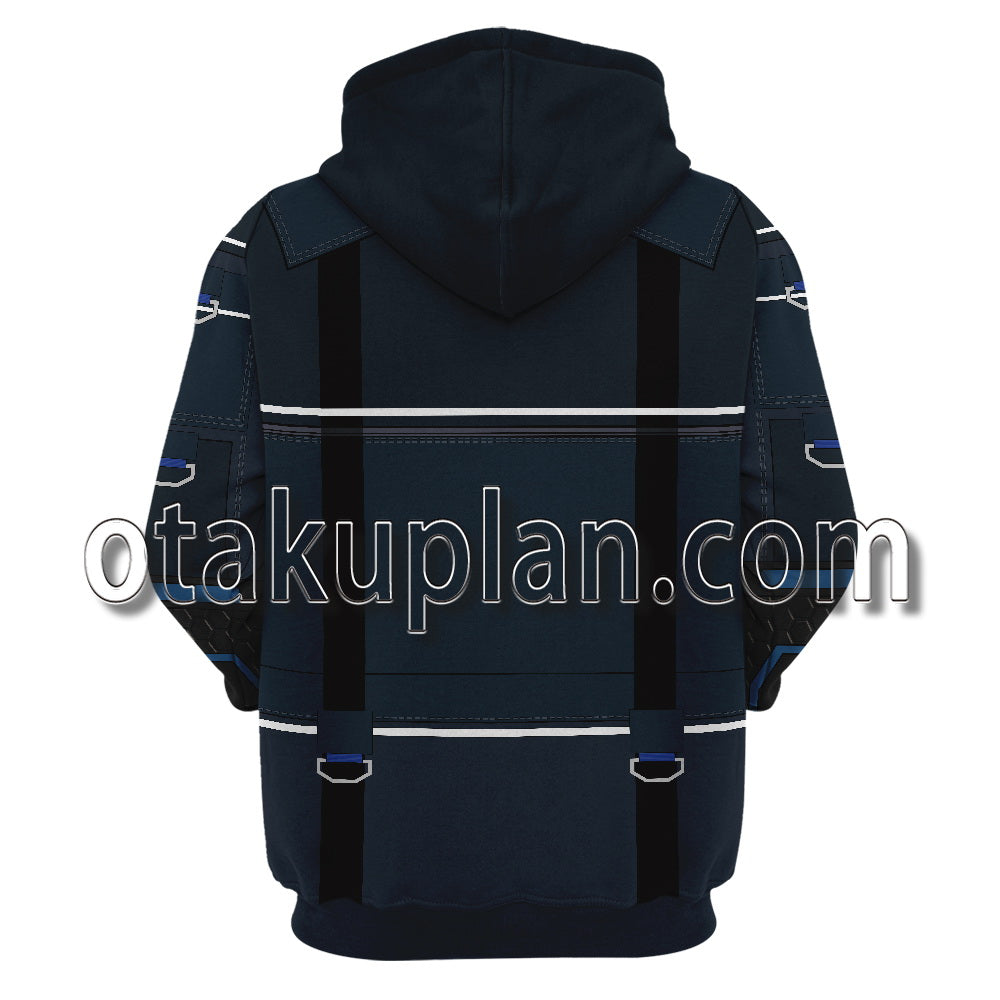 Dying Light 2 Stay Human Aiden Navy Blue Cosplay Hoodie