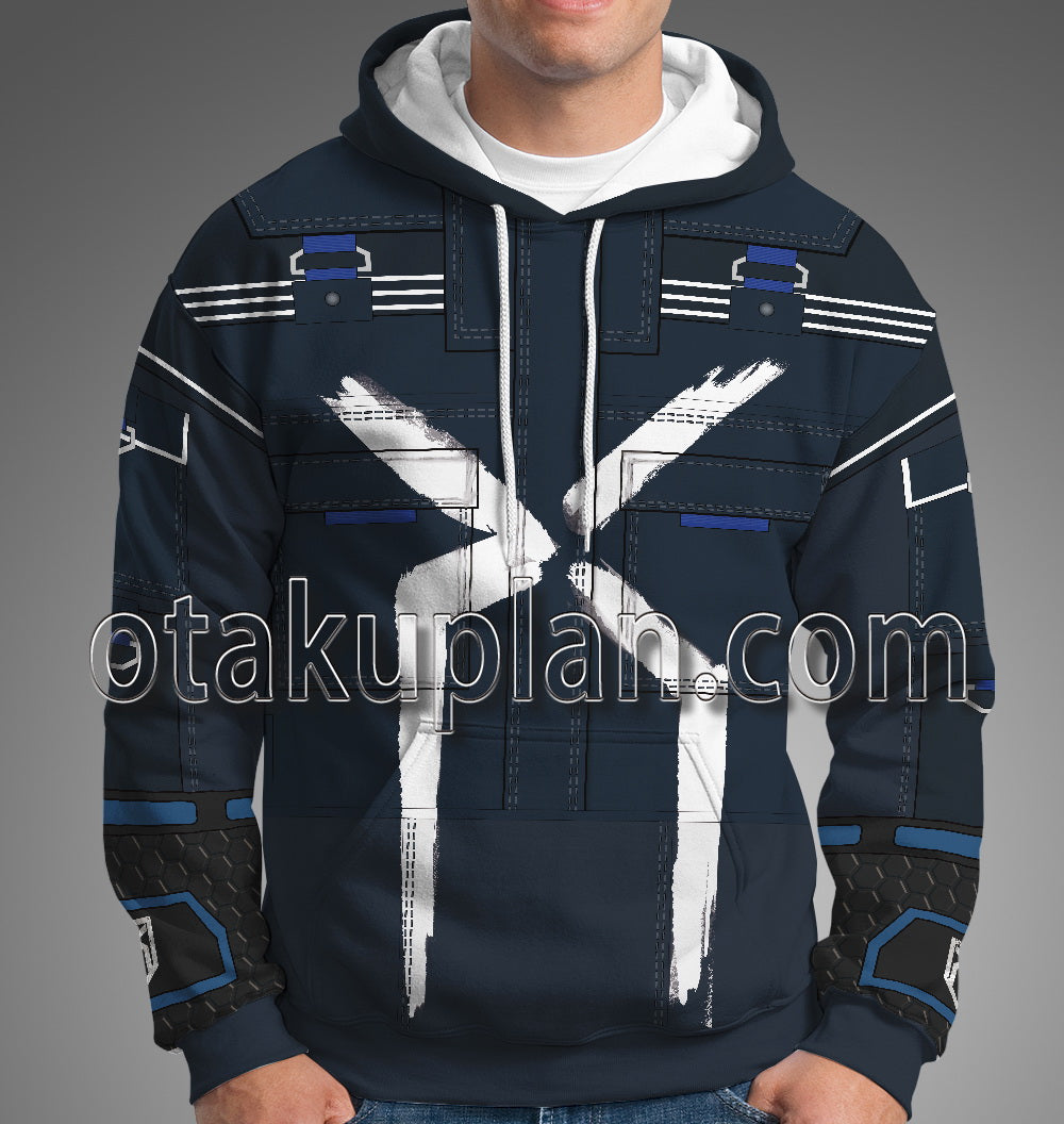 Dying Light 2 Stay Human Aiden Navy Blue Cosplay Hoodie