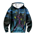 Eva-01 In City Confronting Enemies Anime Apparel