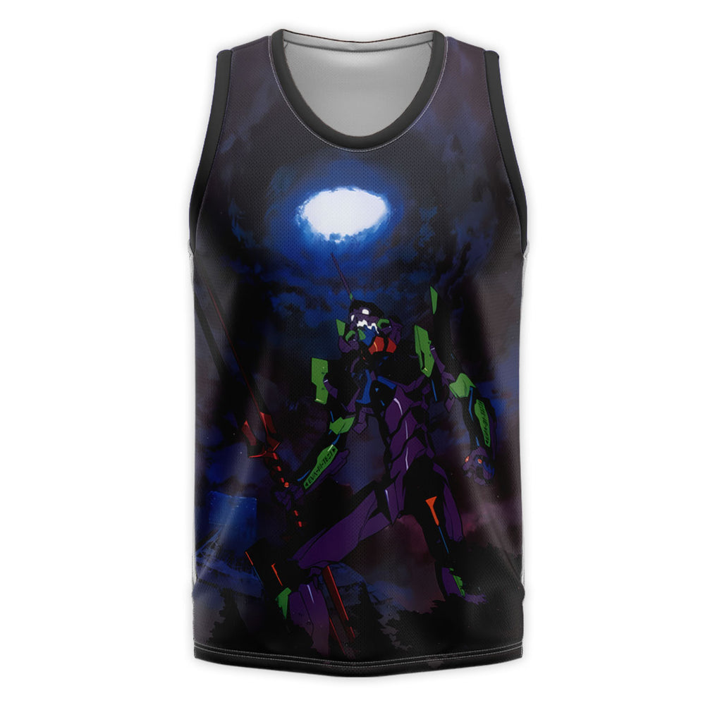 Eva-01 Wielding Long Lance Standing Anime Apparel