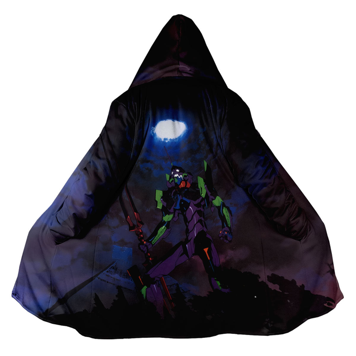 Eva-01 Wielding Long Lance Standing Anime Apparel