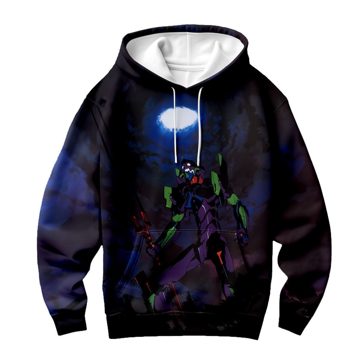 Eva-01 Wielding Long Lance Standing Anime Apparel