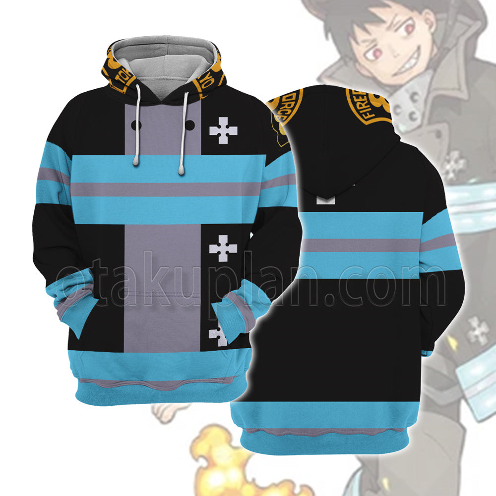 Anime Enen No Shouboutai Shinra Kusakabe Battle Cosplay Hoodie