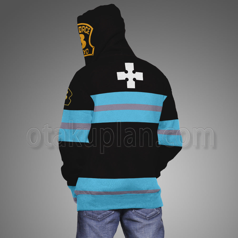 Anime Enen No Shouboutai Shinra Kusakabe Battle Cosplay Hoodie