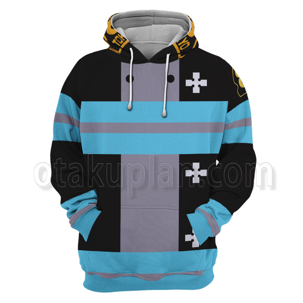 Anime Enen No Shouboutai Shinra Kusakabe Battle Cosplay Hoodie