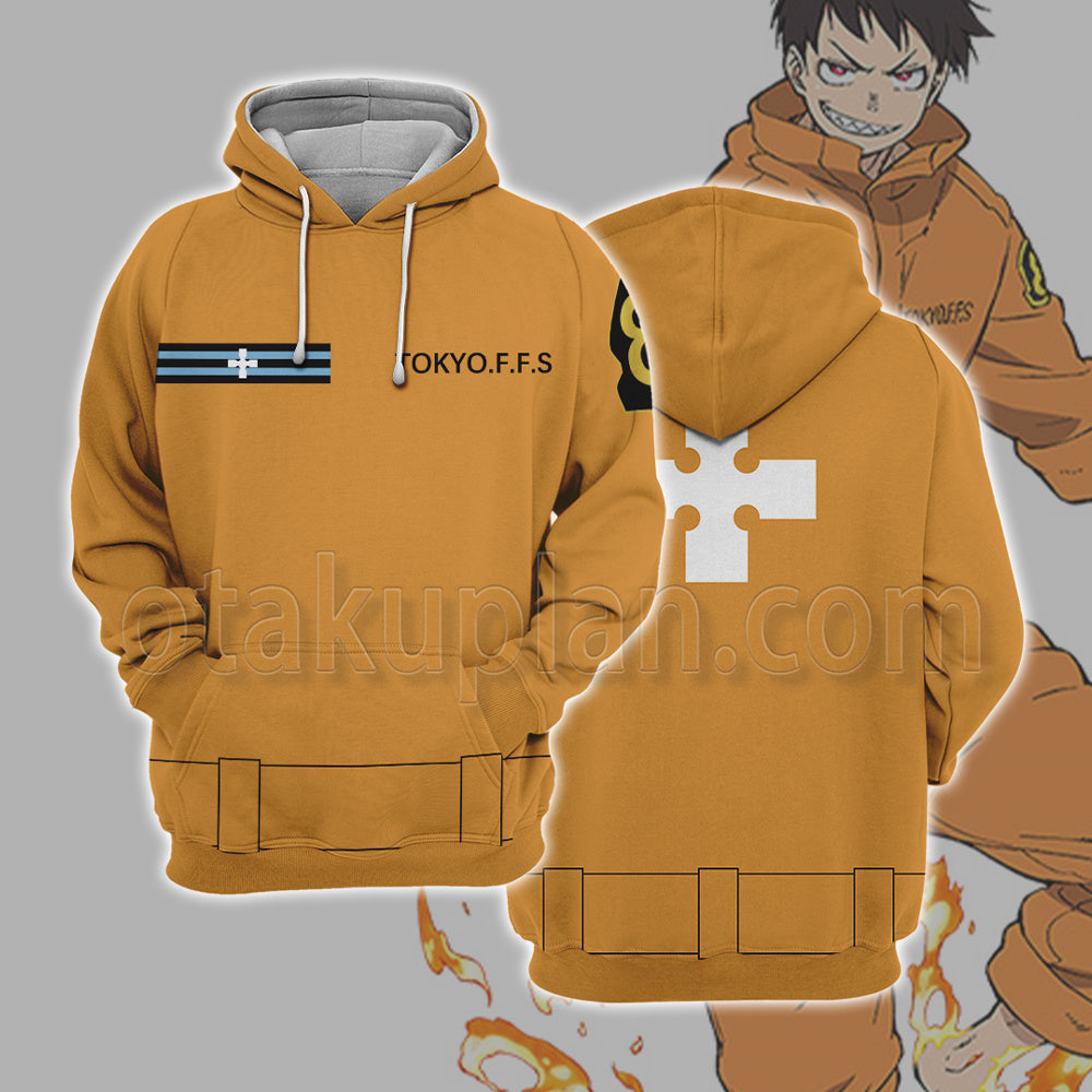 Anime Enen Shinra Kusakabe Arthur Boyle Cosplay Hoodie