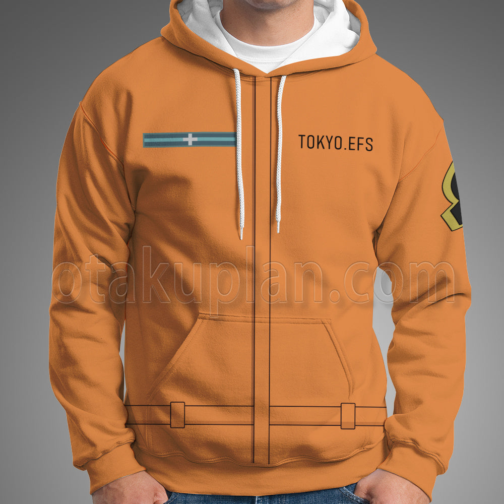 Anime Kusakabe Shinra Orange Uniform Cosplay Hoodie