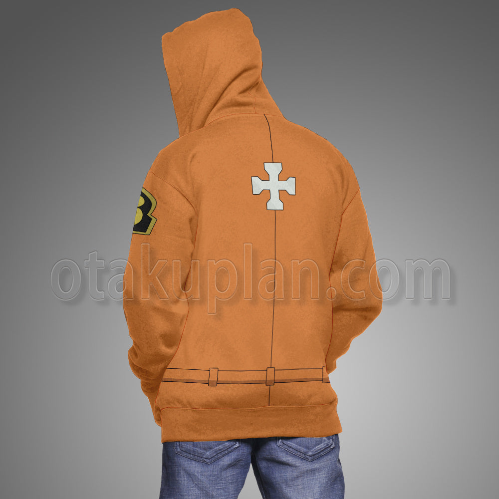 Anime Kusakabe Shinra Orange Uniform Cosplay Hoodie