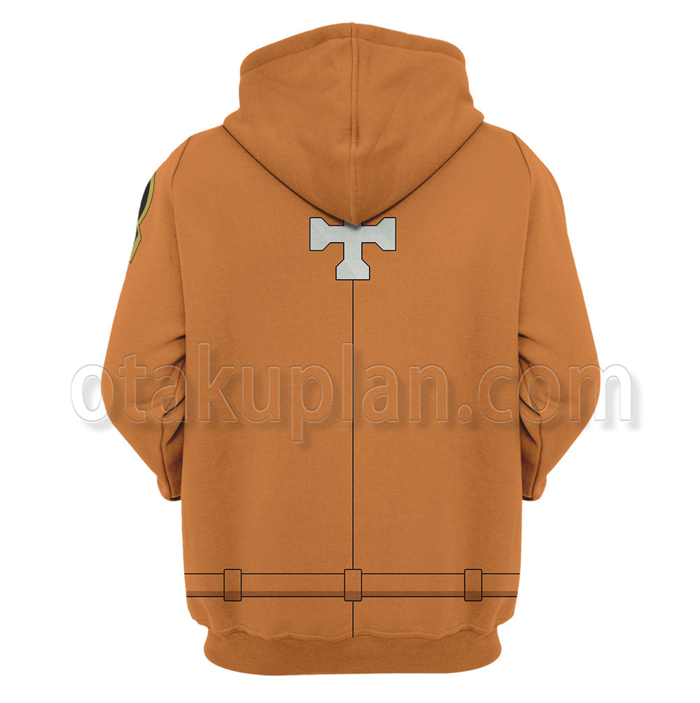 Anime Kusakabe Shinra Orange Uniform Cosplay Hoodie