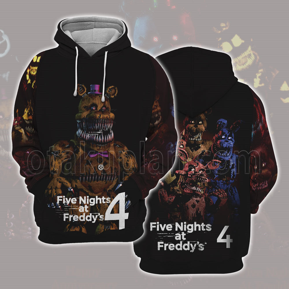 Five Nights At Freddys Character Hoodie