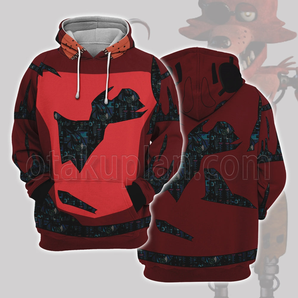 Five Nights At Freddys Foxy The Pirate Robot Cosplay Hoodie