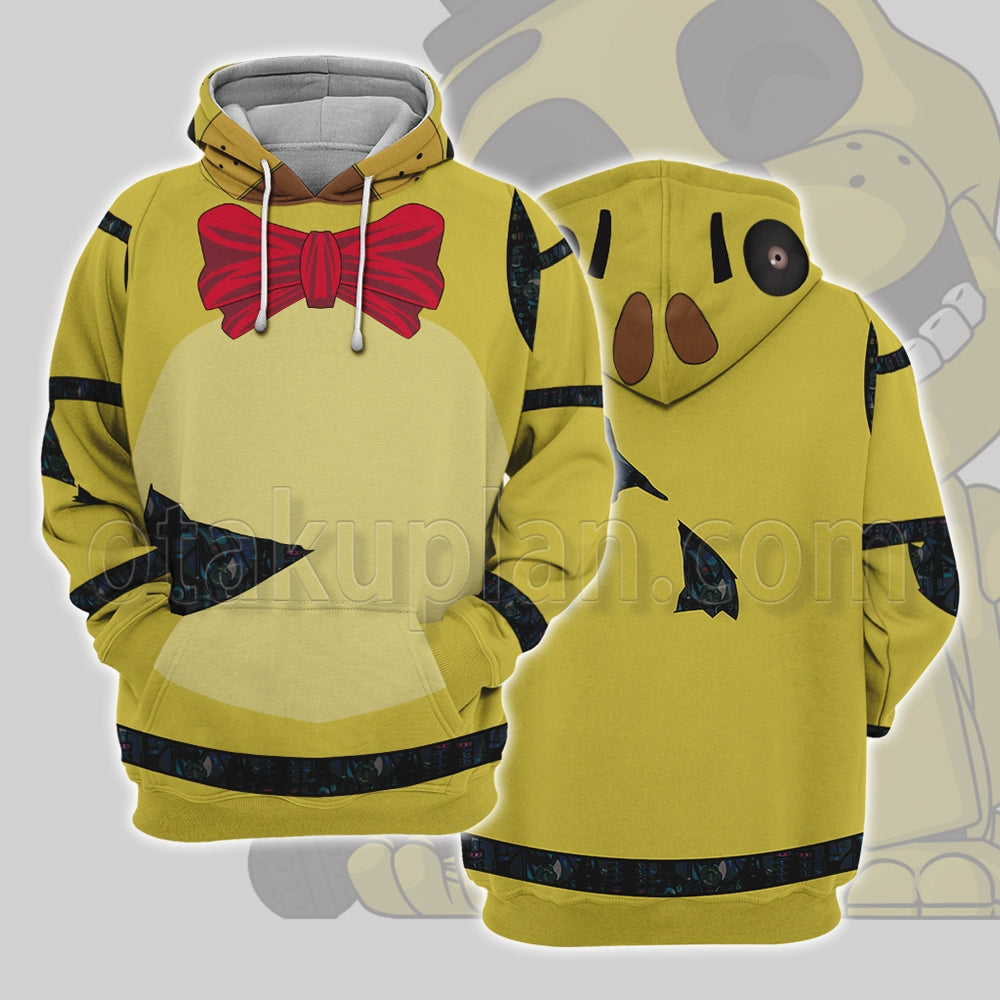 Five Nights At Freddys Golden Freddy Robot Cosplay Hoodie
