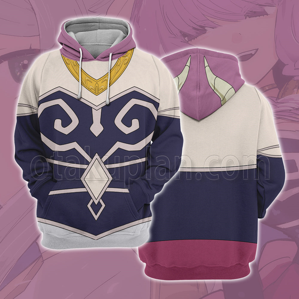 Frieren Aura Combat Uniform Cosplay Hoodie