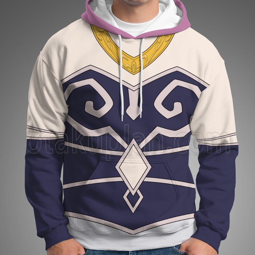 Frieren Aura Combat Uniform Cosplay Hoodie