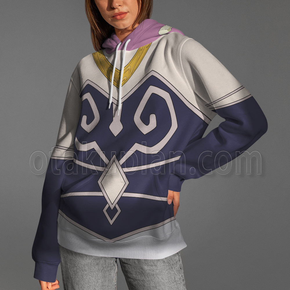 Frieren Aura Combat Uniform Cosplay Hoodie