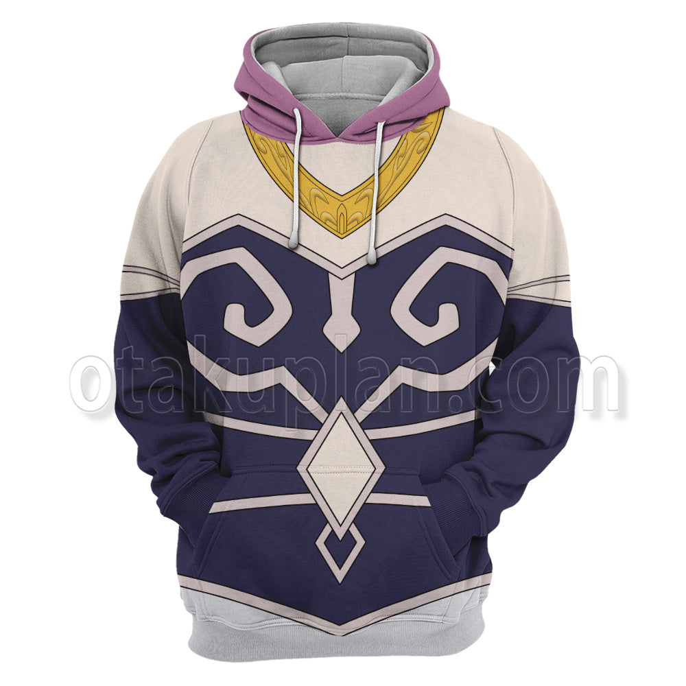 Frieren Aura Combat Uniform Cosplay Hoodie