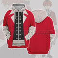 Frieren Stark Red Clothing Cosplay Hoodie