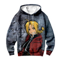Fullmetal Alchemist Edward Elric Red Cloak Smile Anime Apparel
