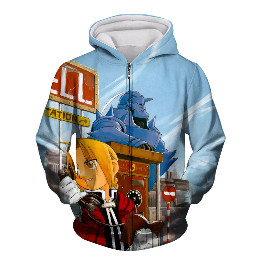Fullmetal Alchemist Elric Brothers Traveling Anime Apparel