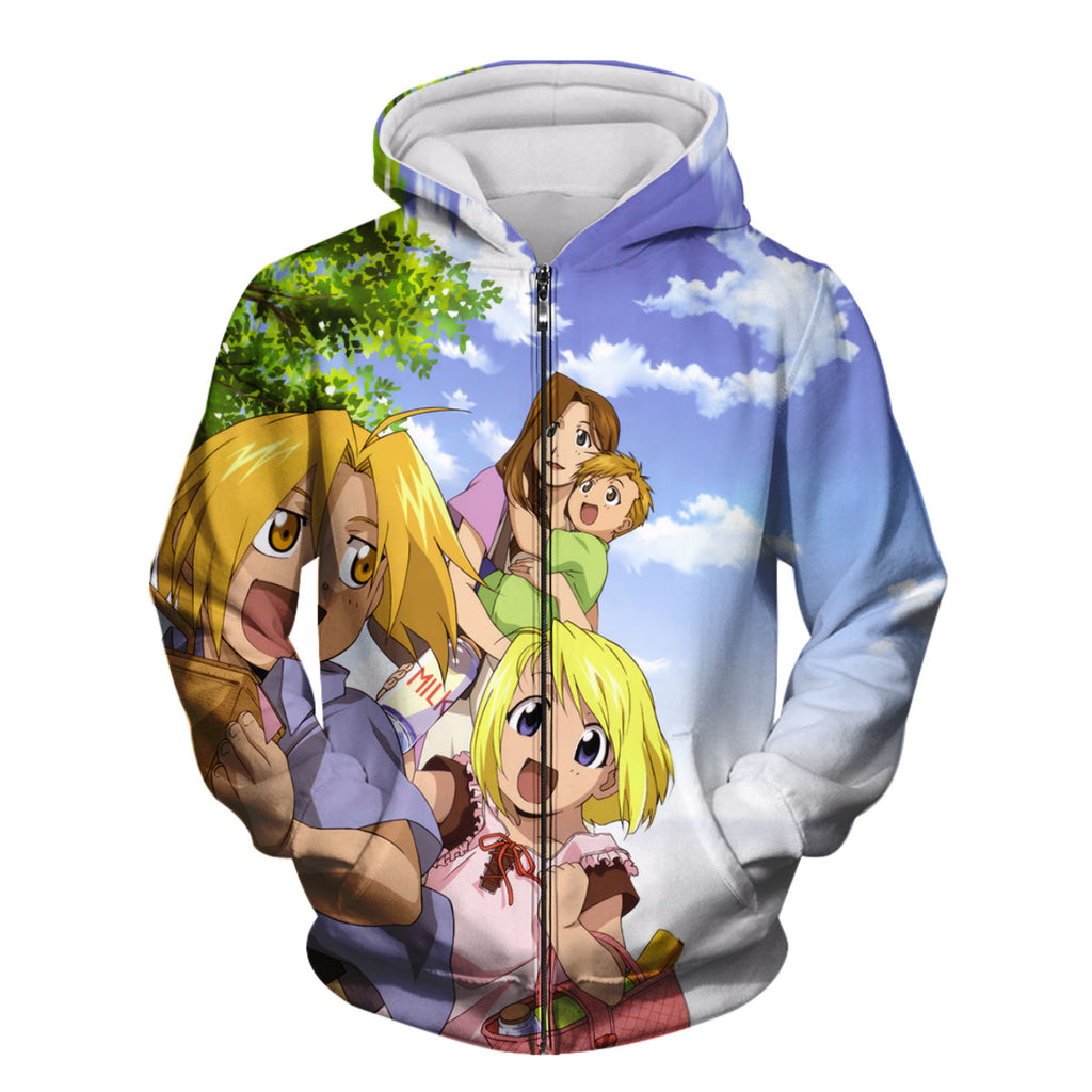 Fullmetal Alchemist Elric Family Picnic Gathering Anime Apparel