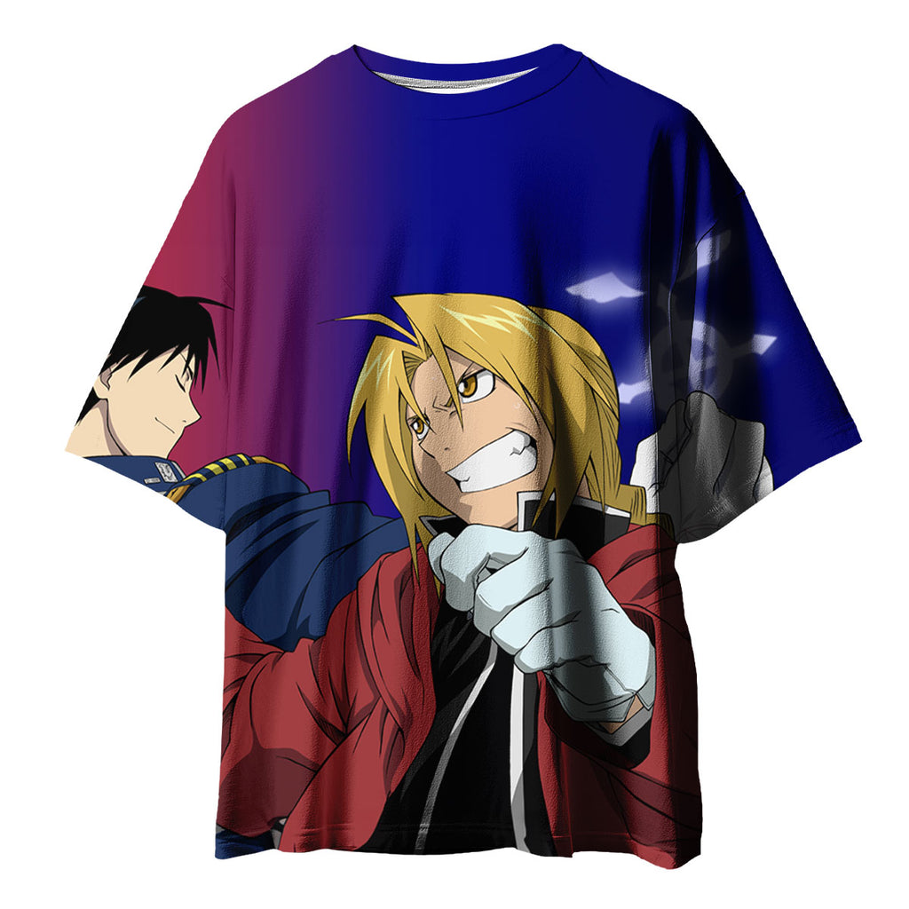 Fullmetal Alchemist Elric Mustang Combat Clash Anime Apparel