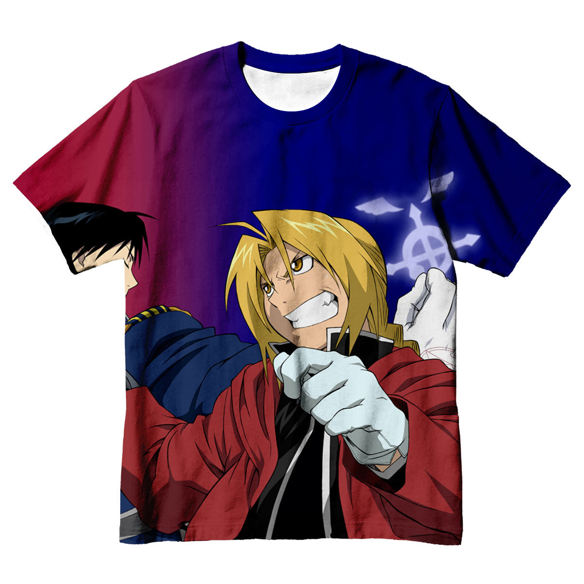 Fullmetal Alchemist Elric Mustang Combat Clash Anime Apparel