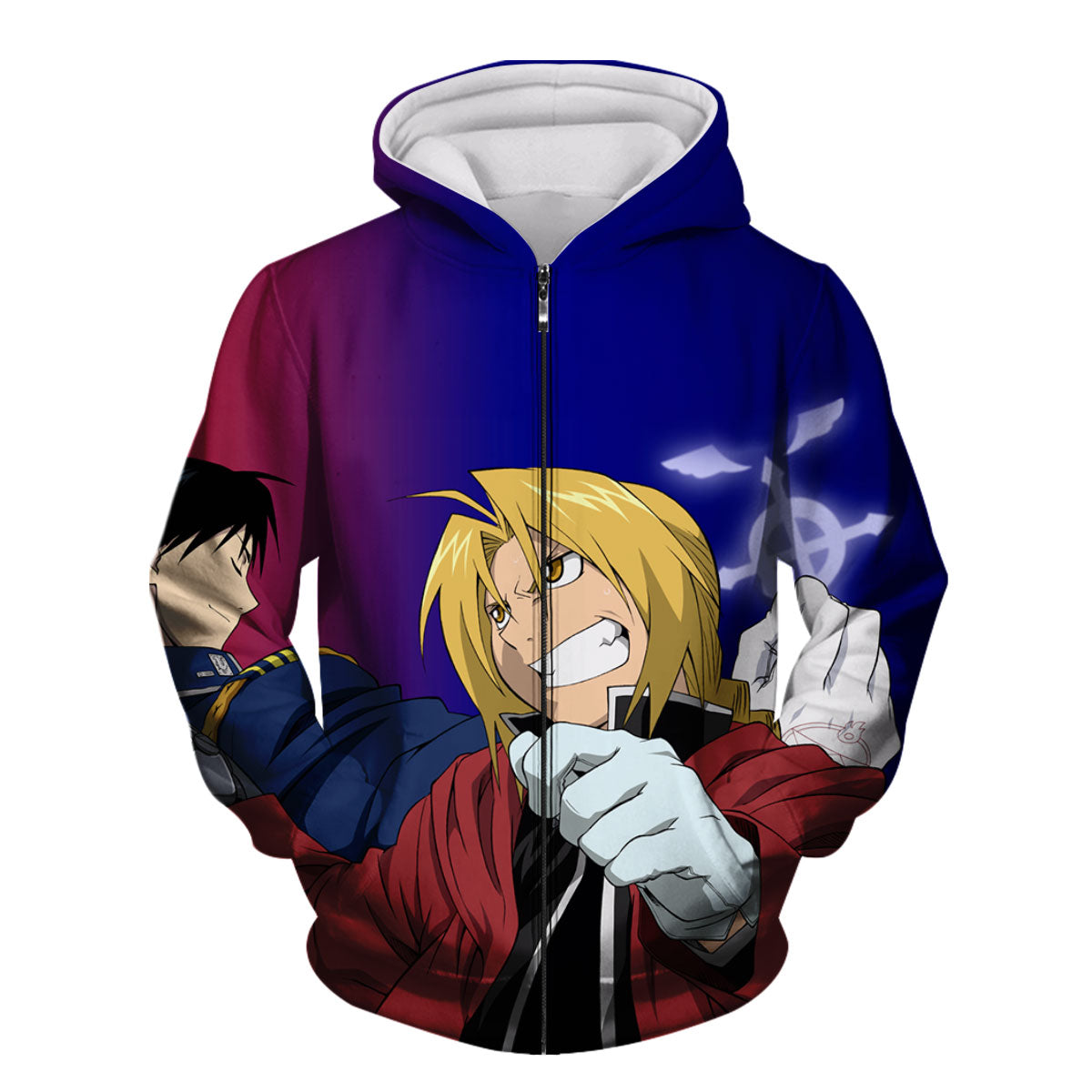 Fullmetal Alchemist Elric Mustang Combat Clash Anime Apparel