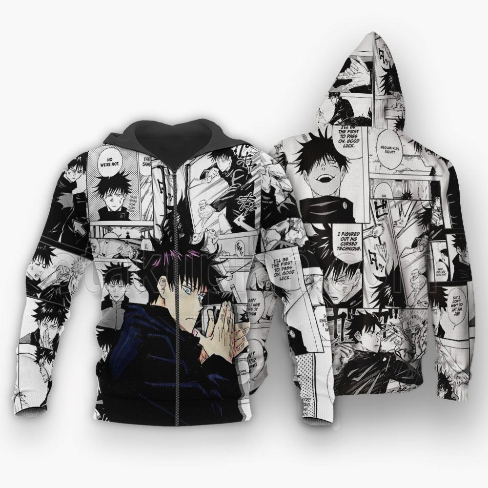 Fushiguro Megumi Hoodie Mix Manga Jacket Shirt