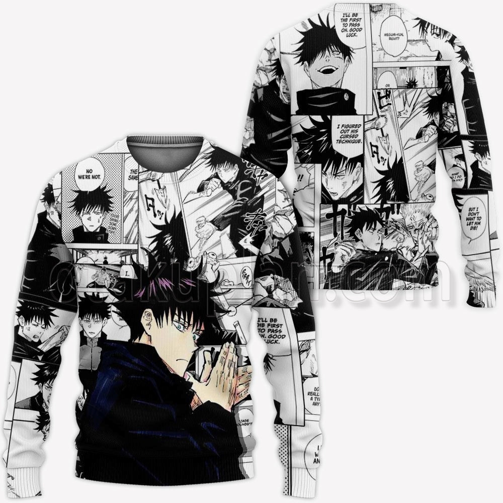 Fushiguro Megumi Hoodie Mix Manga Jacket Shirt