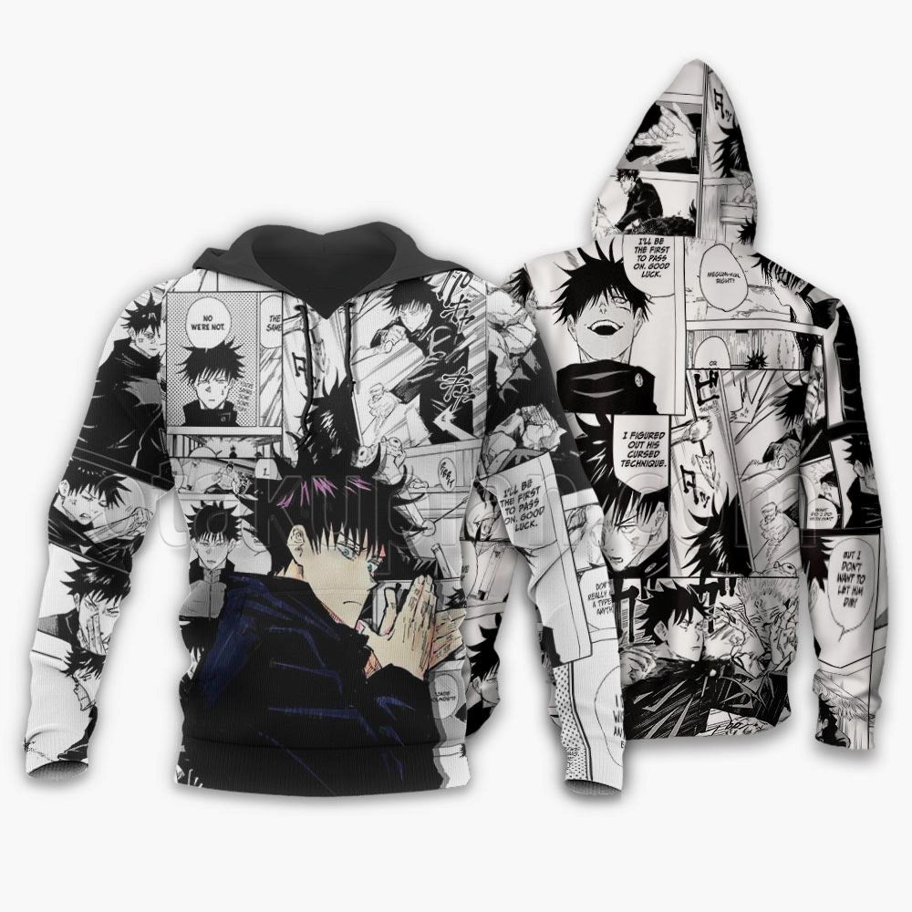 Fushiguro Megumi Hoodie Mix Manga Jacket Shirt