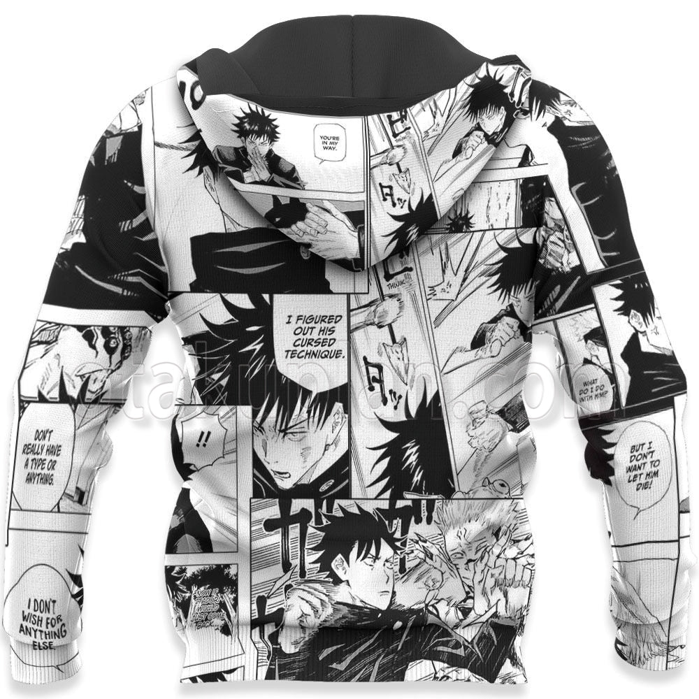 Fushiguro Megumi Hoodie Mix Manga Jacket Shirt