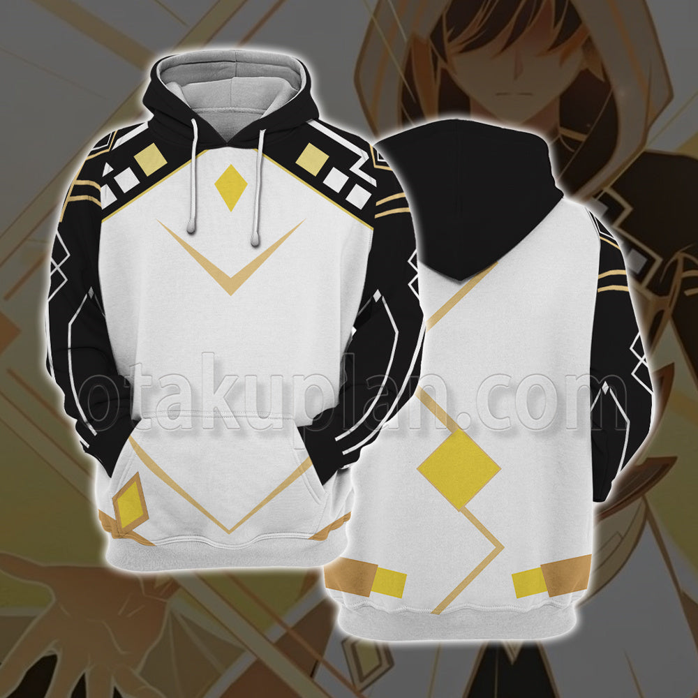 Genshin Impact Zhongli Geo Archon Rex Morax Cosplay Hoodie