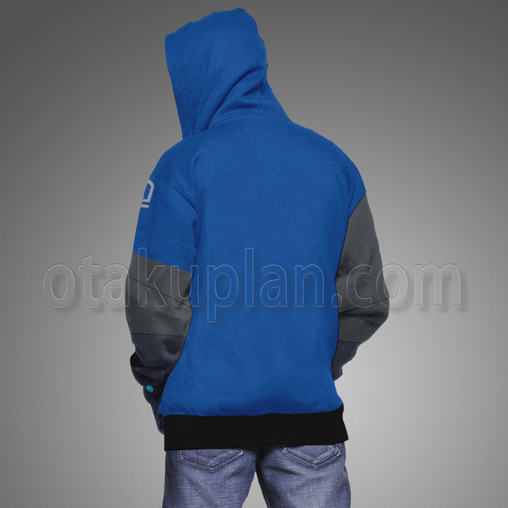 Game Valorant Sova Blue Cosplay Hoodie