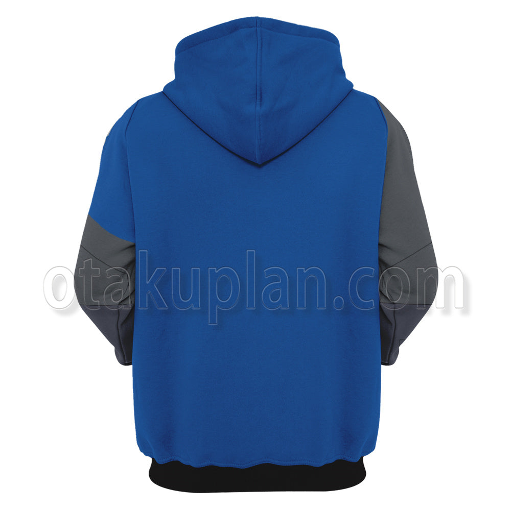 Game Valorant Sova Blue Cosplay Hoodie