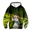 Genshin Barbara Standing In Green Leaves Anime Apparel