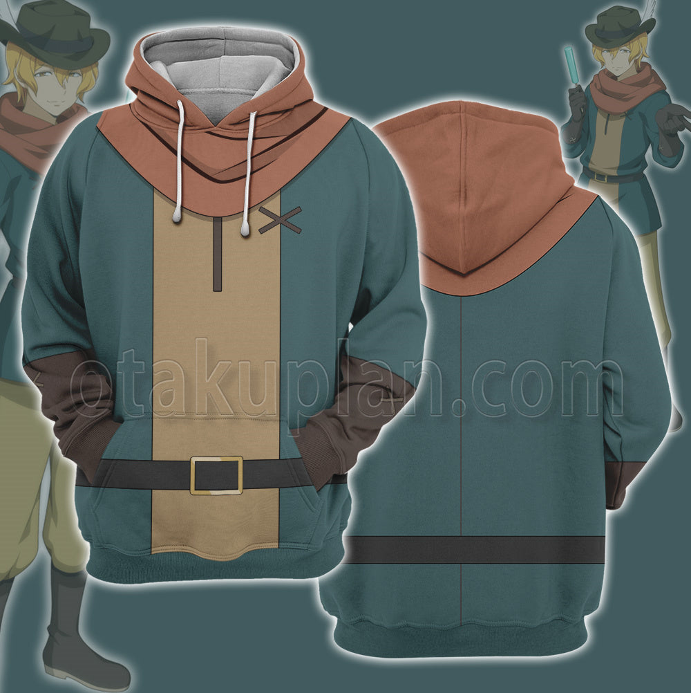 Girls In A Dungeon Hermes Deep Blue Cosplay Hoodie