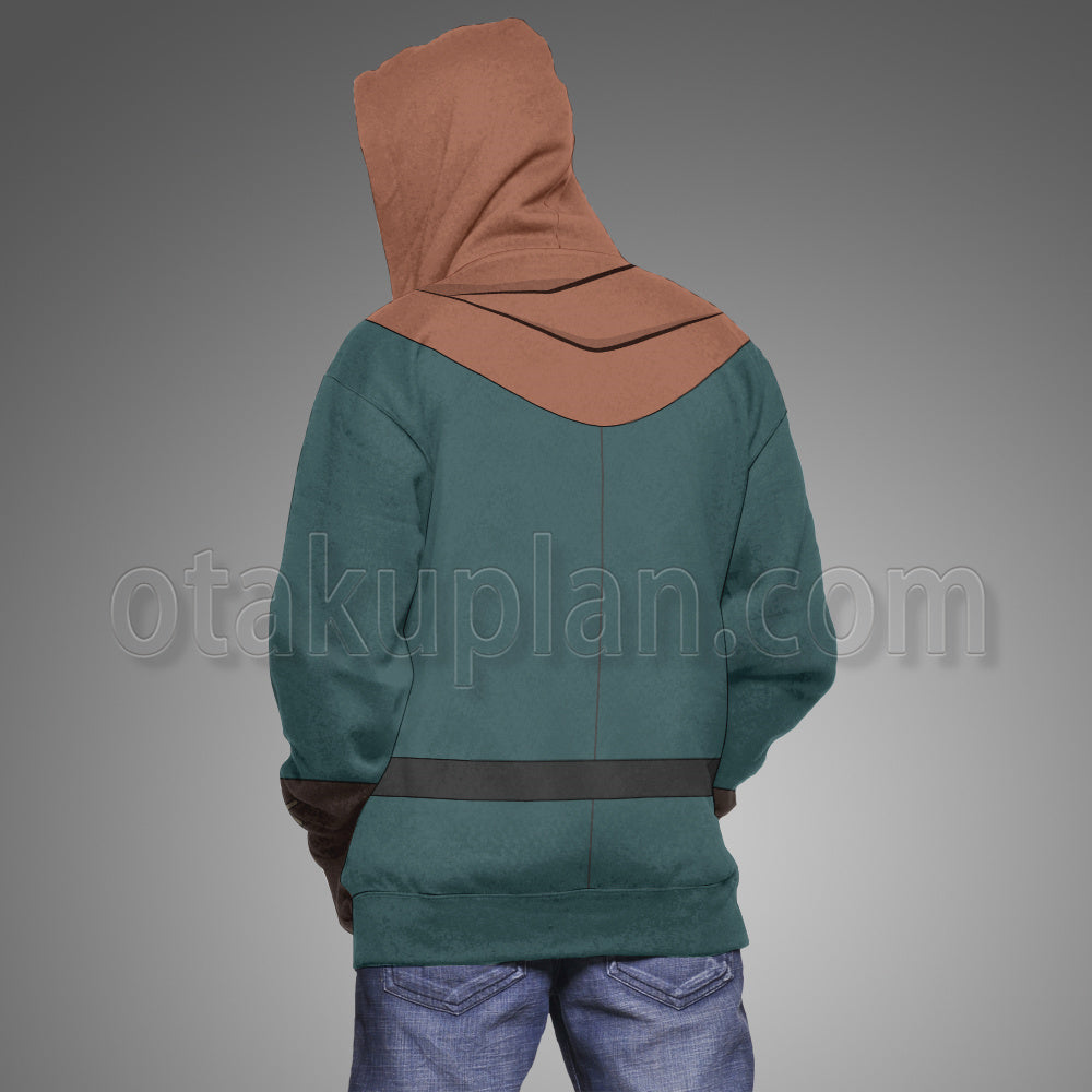 Girls In A Dungeon Hermes Deep Blue Cosplay Hoodie
