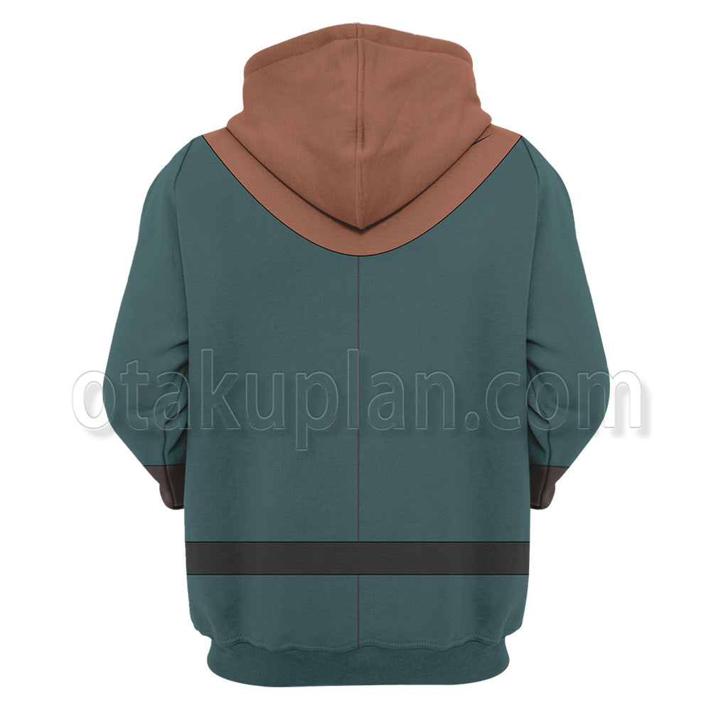Girls In A Dungeon Hermes Deep Blue Cosplay Hoodie