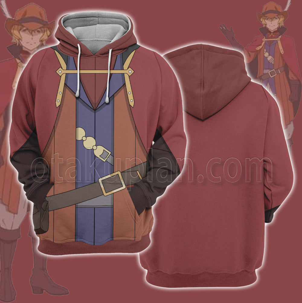 Girls In A Dungeon Hermes Red Cosplay Hoodie