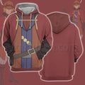 Girls In A Dungeon Hermes Red Cosplay Hoodie