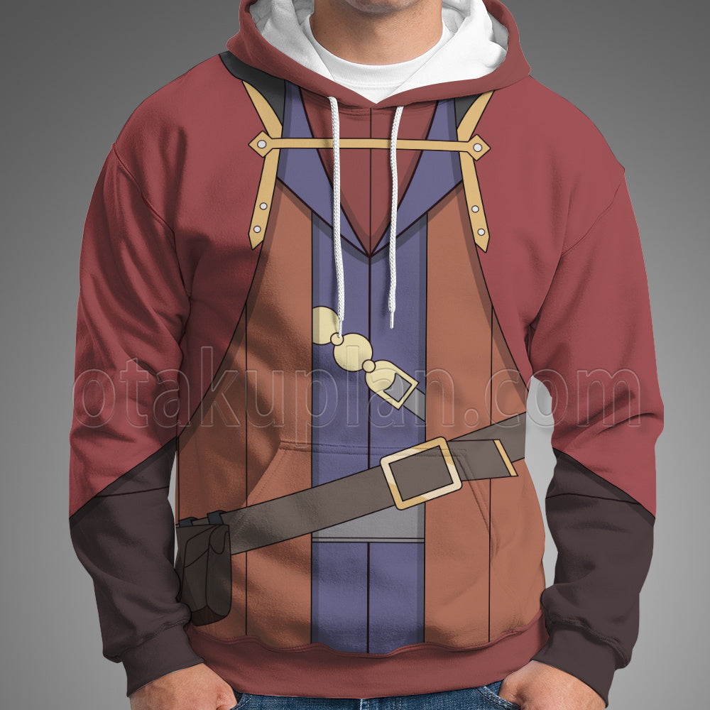 Girls In A Dungeon Hermes Red Cosplay Hoodie