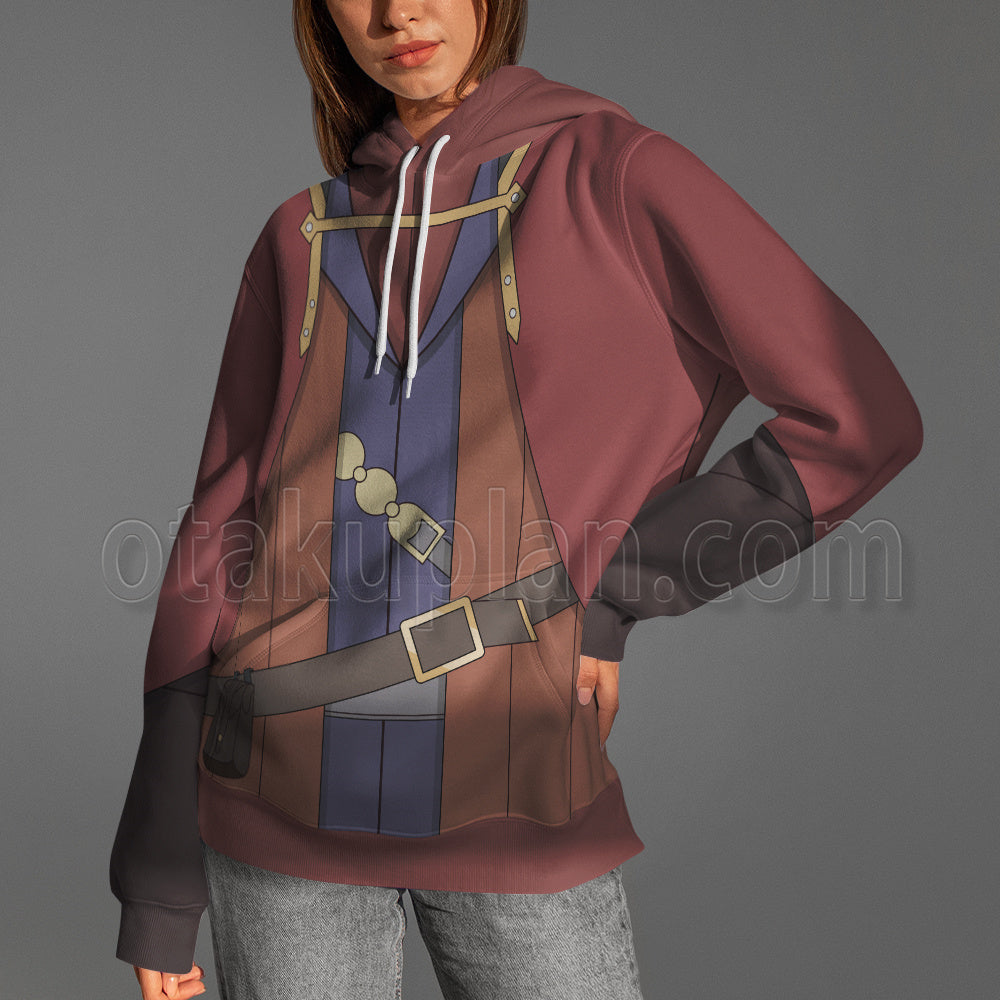 Girls In A Dungeon Hermes Red Cosplay Hoodie