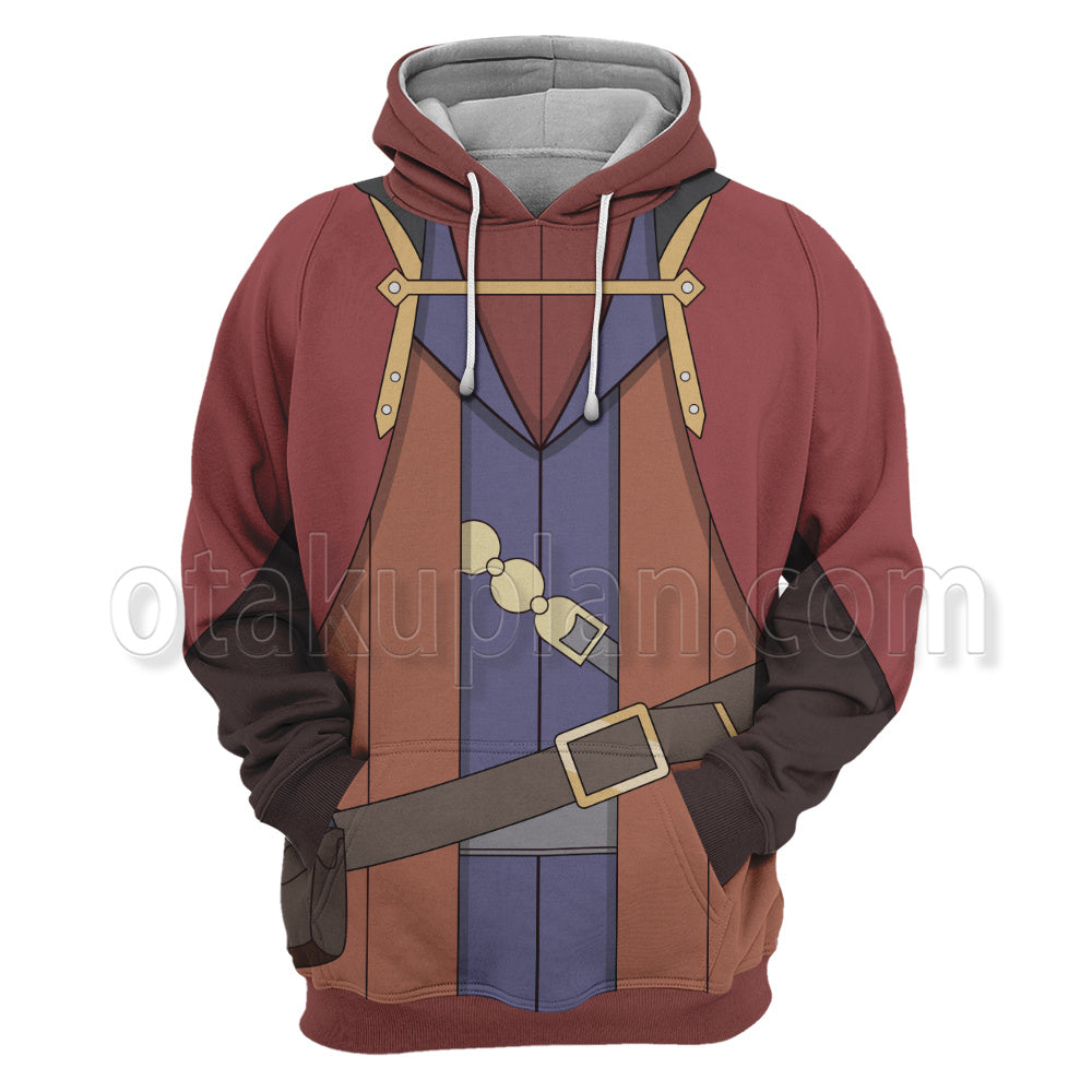 Girls In A Dungeon Hermes Red Cosplay Hoodie
