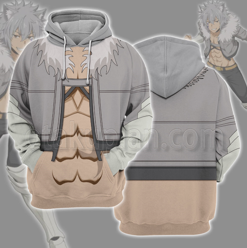 Girls In A Dungeon Loga Bete Grey Cosplay Hoodie