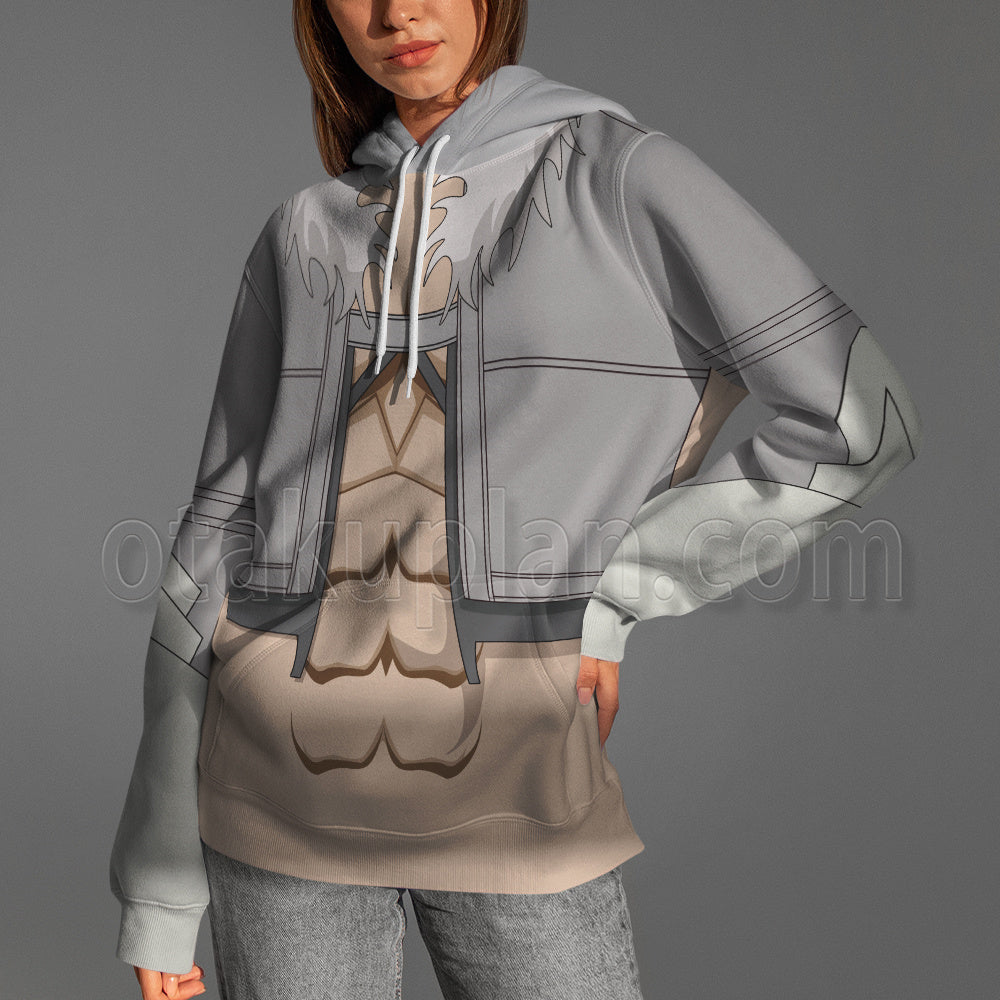 Girls In A Dungeon Loga Bete Grey Cosplay Hoodie