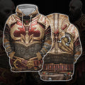 God Of War Ragnarok Kratos Ares Armor Cosplay Hoodie